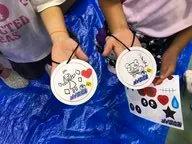 子どもたちが作った交通安全キーホルダー