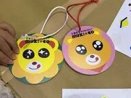 出来上がった交通安全キーホルダー