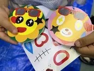 出来上がった交通安全キーホルダー