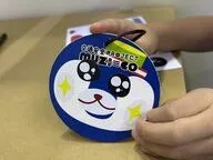 ペンギンの交通安全キーホルダー