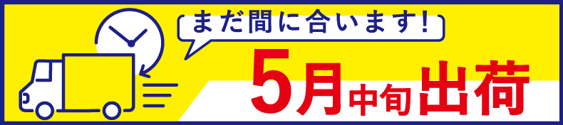 ゴールデンウィーク最速出荷間に合います"