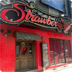 アメリカンダイナー風のバーのファサードサイン