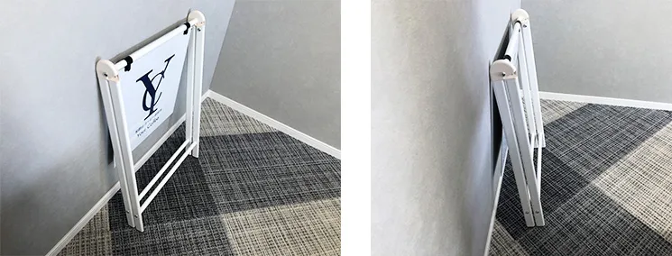 折り畳み式の置き看板