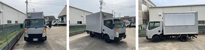 キッチンカーのカーラッピング前